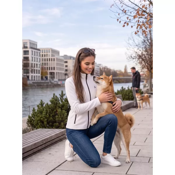  Fleece-Sweatshirt für Damen ALTISPORT ALW002852 WEIß 