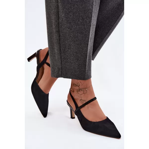  Damensandalen D&A CR61-3048 SCHWARZ 