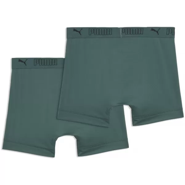  Herren-Boxershorts PUMA SPORT MICROFIBER BOXER 2P 93552016 GRÜN 
