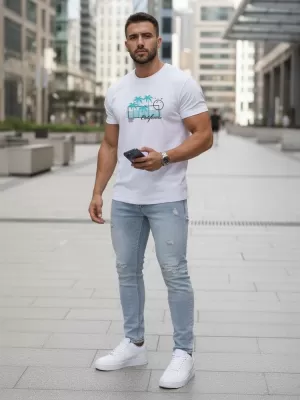 Herren-T-Shirt DSTREET NX5020R WEIß