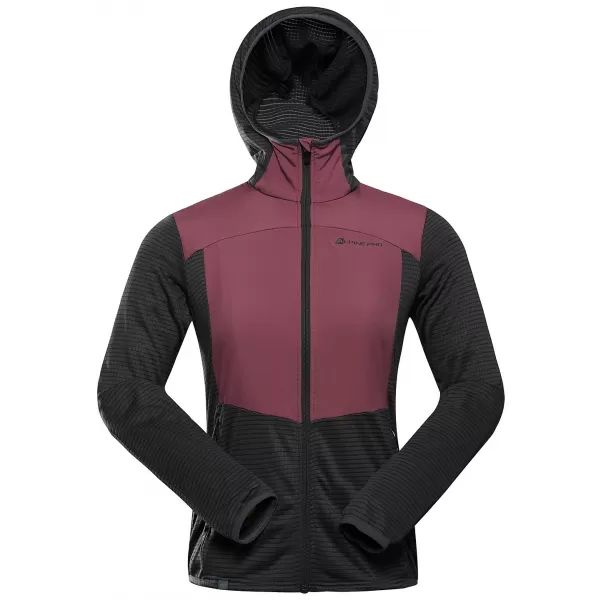  Sportliches ultraleichtes Damen-Sweatshirt ALPINE PRO ZOLLA DUNKLES ECHTES GRAU 