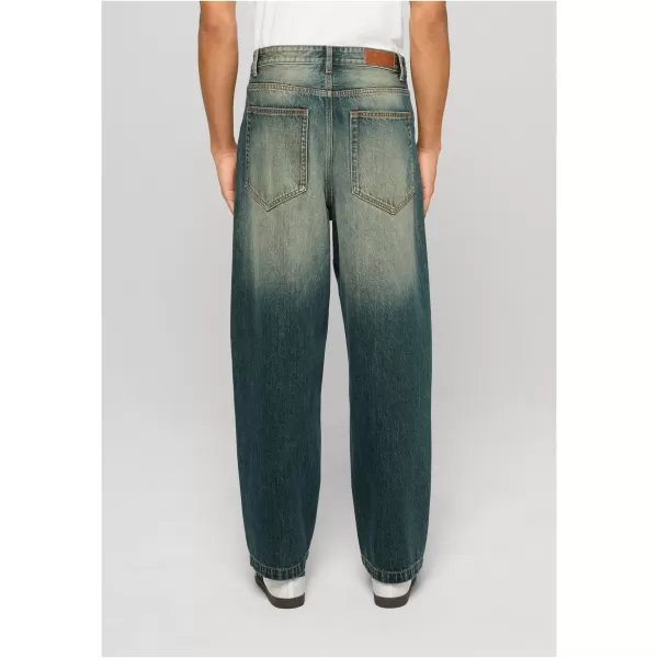  Herrenhosen URBAN CLASSICS TB8055 MITTELBLAU SCHMUTZIG GEWASCHEN 