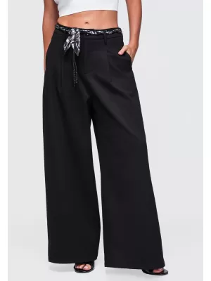 Damenhosen OMBRE OW-PA-E0020 SCHWARZ