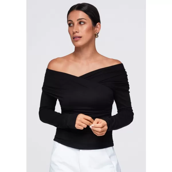  Damenbluse OMBRE OW-TS-E0088 SCHWARZ 