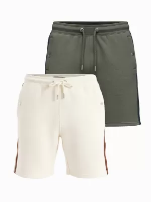Herren-Shorts OMBRE Z128 CREME/OLIV