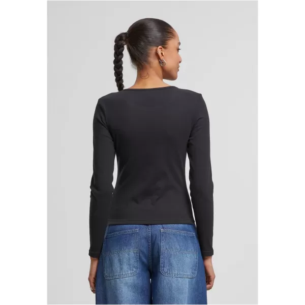  Damen-T-Shirt URBAN CLASSICS TB7786 SCHWARZ 
