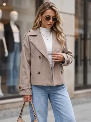Damenmantel DSTREET TY6015 KHAKI