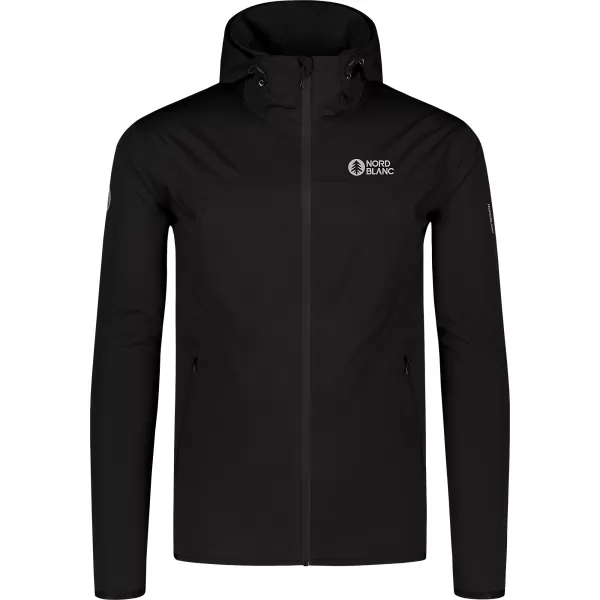  Wasserdichte Softshelljacke für Herren NORDBLANC EXPEDITIOUS NBSSM8323 SCHWARZ 
