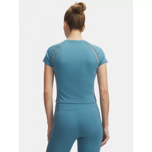  Damen-T-Shirt UNDER ARMOUR MOTION MESH SS 6011045-466 BLAU 