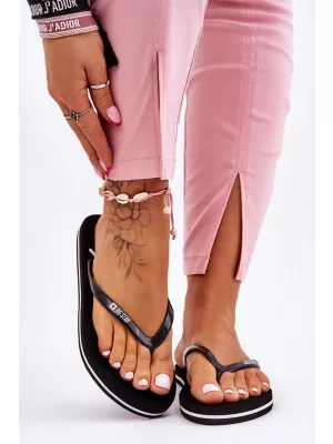 Damen-Flip-Flops BIG STAR SHOES LL274761 SCHWARZ