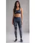 Lange Premium-Leggings für Damen (neue Größen) ALTISPORT VOJ/ALW083LEG05 SCHWARZ UND WEIß