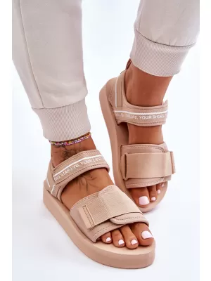 Damensandalen BIG STAR SHOES LL274787 BEIGE