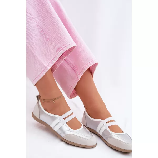  Ballerinas für Damen BOTO 22-383 SILBER 