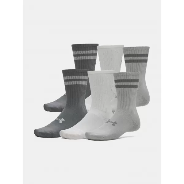  Socken UNDER ARMOUR ESSENTIAL 6PK CREW 1387058-069 GRAU 