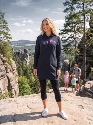 Erweitertes Damen-Sweatshirt ALTISPORT ALW001419 MARINEBLAU