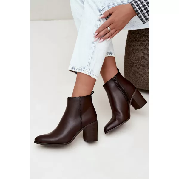  Damen-Stiefeletten SERGIO LEONE BT-50-S SCHOKOLADE 