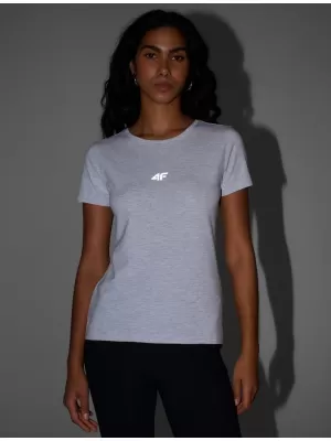 Damen-T-Shirt 4F WMM00TTSHF2255 KALTE HELLGRAUE MELANGE