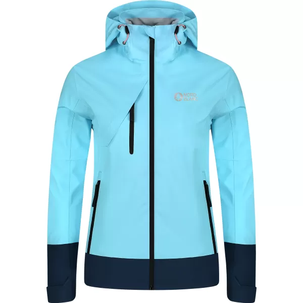  Wasserdichte Damenjacke NORDBLANC BOURNE NBSJL8317 HELLBLAU 