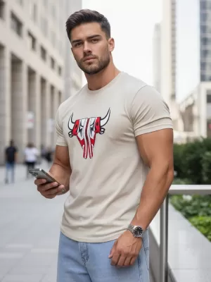 Herren-T-Shirt DSTREET RX4932 BEIGE