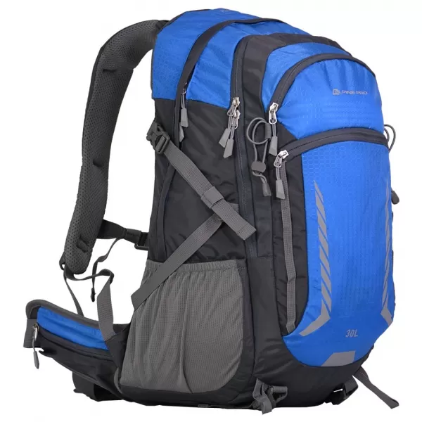  Outdoor-Rucksack ALPINE PRO PERME DUNKLES ECHTES GRAU 