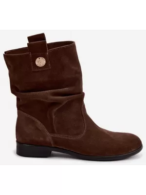 Damen-Stiefeletten ZAZOO 4210 SCHOKOLADE