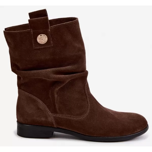  Damen-Stiefeletten ZAZOO 4210 SCHOKOLADE 