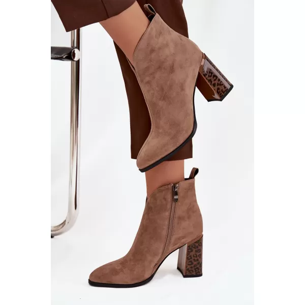  Damen-Stiefeletten BOTO 25BT24-9210 BRAUN 