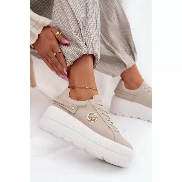  Damen-Sneaker D&A LR61-7095 BEIGE 