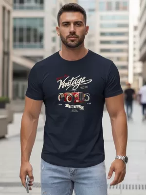 Herren-T-Shirt DSTREET NX5094R-NY DUNKELBLAU
