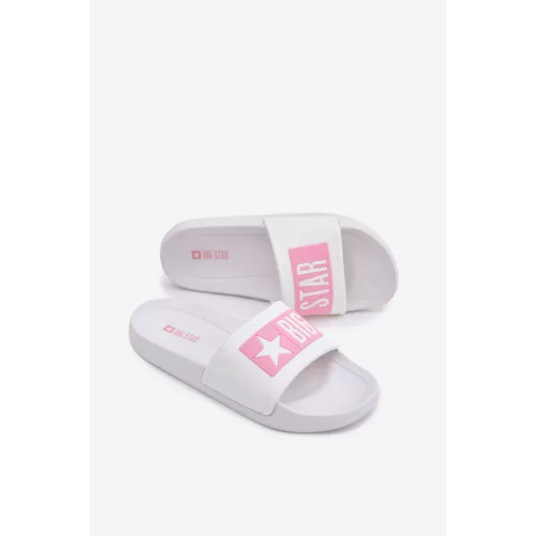  Kinderhausschuhe BIG STAR SHOES TT374A002 ROSA/WEIß 