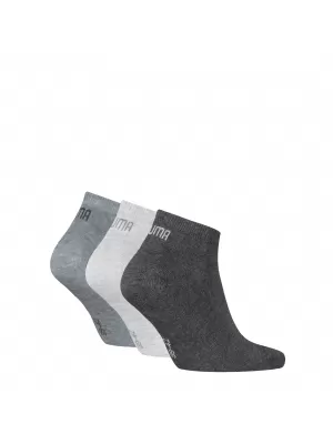 Socken PUMA UNISEX SNEAKER PLAIN 3P 93862416 ANTHRAZIT/L MELGRAU/M MELGRAU