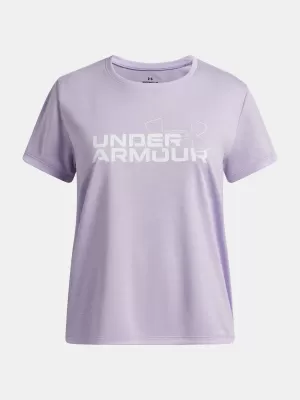 Mädchen-T-Shirt UNDER ARMOUR TECH TWIST WDMK LOGO SS 6007134-536 LILA