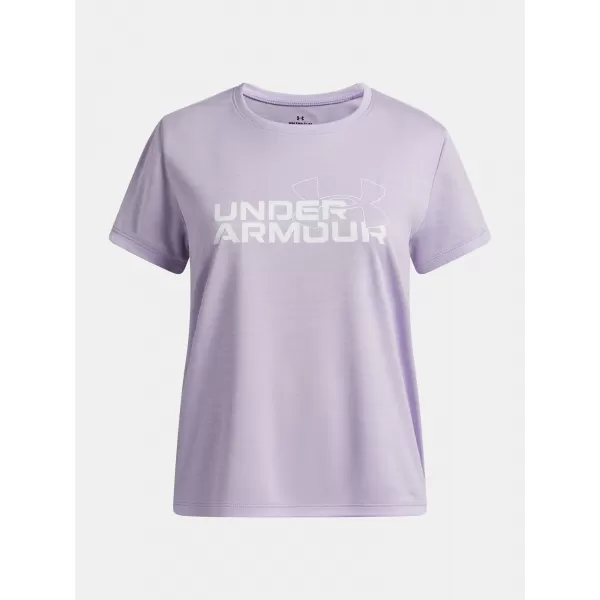  Mädchen-T-Shirt UNDER ARMOUR TECH TWIST WDMK LOGO SS 6007134-536 LILA 