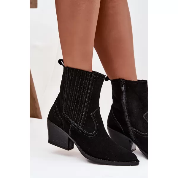  Damen-Stiefeletten BOTO 6350 SCHWARZ 
