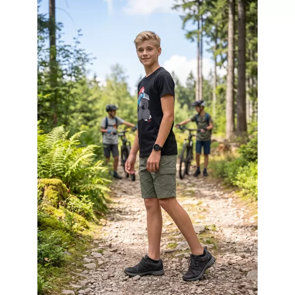  Kinder-T-Shirt ALPINE PRO ECOMO 4 SCHWARZE VARIANTE STK 