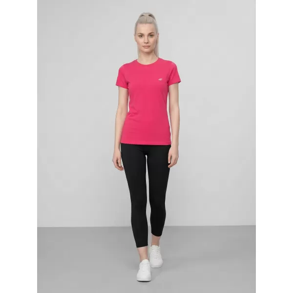  Funktions-T-Shirt für Damen 4F WAW25TFTSF1527 DUNKELROSA 