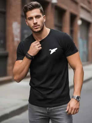 Herren-T-Shirt DSTREET NX0183R-BK SCHWARZ