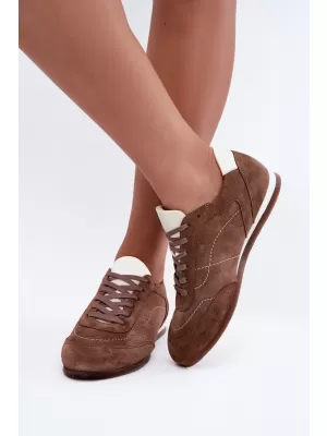 Damen-Sneaker ZAZOO N1414/772/1098 BRAUN/BEIGE