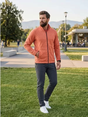 Herren-Sweatshirt aus Microfleece MALFINI FACTOR 852 HÖHEPUNKTE DES SONNENUNTERGANGS
