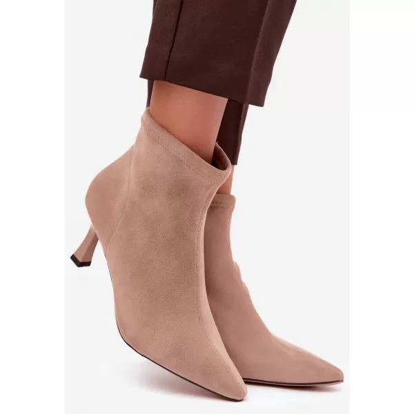  Damen-Stiefeletten BOTO 7107 BEIGE 