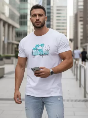 Herren-T-Shirt DSTREET NX5020R WEIß
