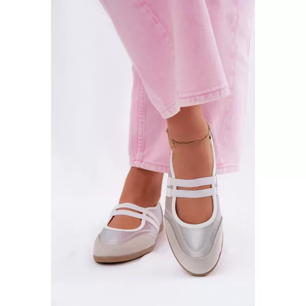  Ballerinas für Damen BOTO 22-383 SILBER 