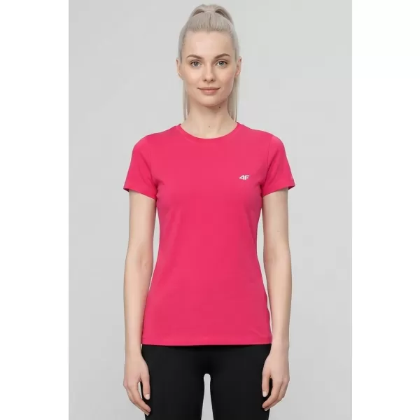  Funktions-T-Shirt für Damen 4F WAW25TFTSF1527 DUNKELROSA 