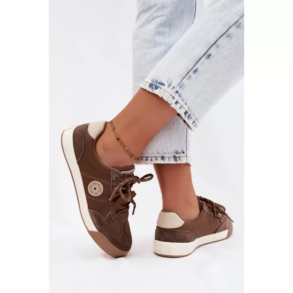  Damen-Sneaker BIG STAR SHOES UU274002 BRAUN/BEIGE 