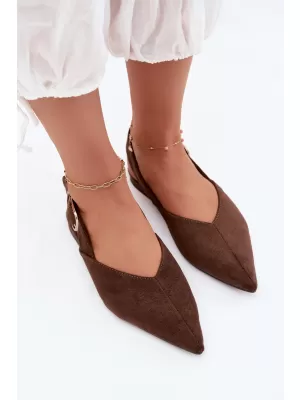 Ballerinas für Damen BOTO 9755 KAFFEE