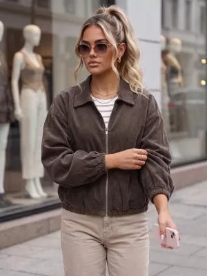 Damenjacke DSTREET TY6052 BRAUN