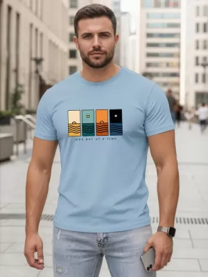 Herren-T-Shirt DSTREET NX5103R-SK HELLBLAU