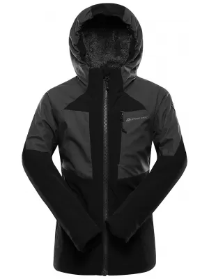 Kinderjacke ALPINE PRO TEMUNO SCHWARZ
