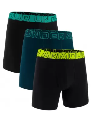 Herren-Boxershorts UNDER ARMOUR M PERF COTTON 6IN (3KS) 1383889-007 SCHWARZ
