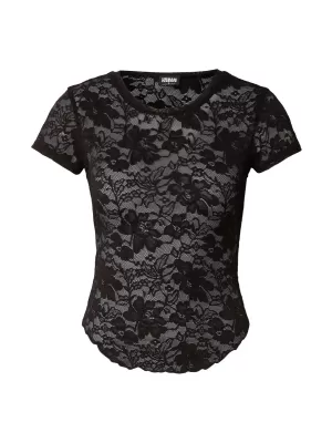 Damen-T-Shirt URBAN CLASSICS TB8385-00007 SCHWARZ